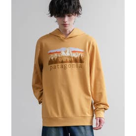Patagonia パタゴニア パーカー プルオーバー 裏毛 フレンチテリー メンズ 長袖 スウェット フーディー レギュラーフィット リラックス ロゴ プリント 16537 （DRIED MANGO）