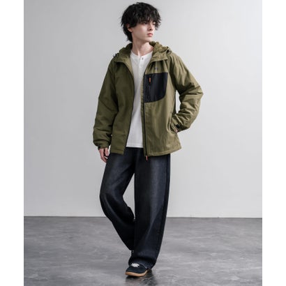 マウンテンパーカー ナイロンジャケット メンズ レディース 撥水 フリース 裏ボア シャギーボア フーディー LOGOS Park ロゴスパーク 16561 （18.ベージュ）｜詳細画像