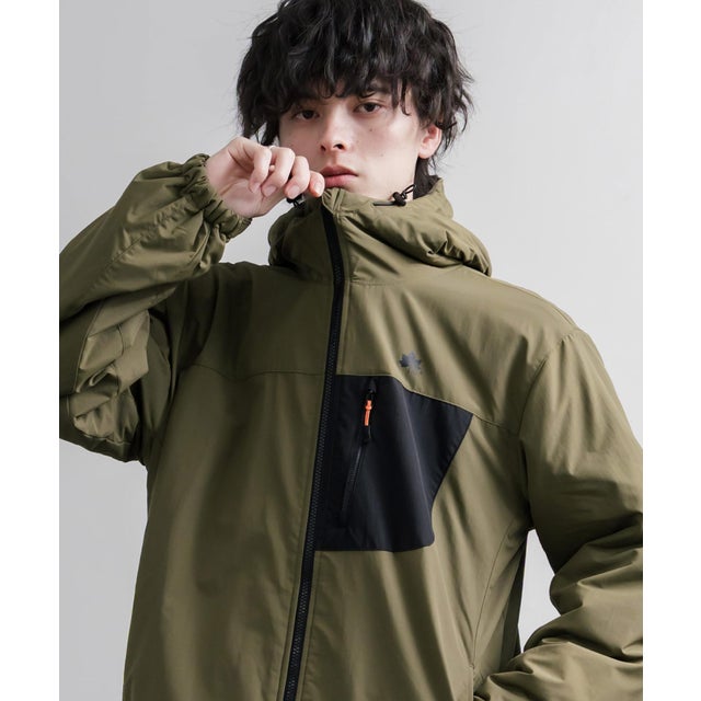 マウンテンパーカー ナイロンジャケット メンズ レディース 撥水 フリース 裏ボア シャギーボア フーディー LOGOS Park ロゴスパーク 16561 （47.カーキ）