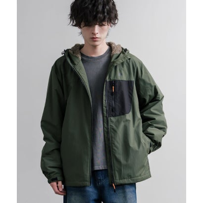 マウンテンパーカー ナイロンジャケット メンズ レディース 撥水 フリース 裏ボア シャギーボア フーディー LOGOS Park ロゴスパーク 16561 （10.オレンジ）｜詳細画像