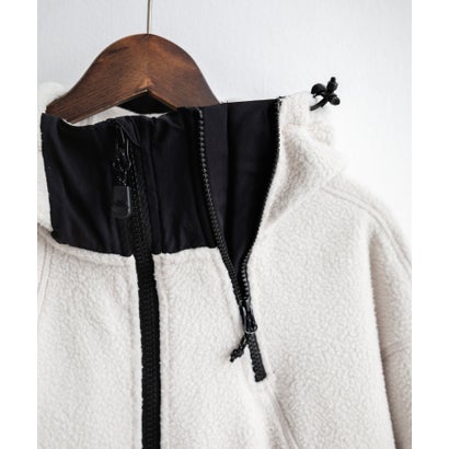 THE NORTH FACE WHITE LABEL TROMS FLEECE JACKET フリースジャケット ショートボア メンズ レディース 16565 （BLACK）｜詳細画像