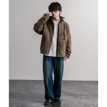 THE NORTH FACE WHITE LABEL TROMS FLEECE JACKET フリースジャケット ショートボア メンズ レディース 16565 （SAND SHELL）｜詳細画像