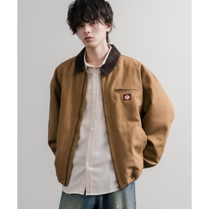 ワークジャケット ダックジャケット ブルゾン メンズ レディース カバーオール オーバーサイズ 中綿キルティング  RED KAP レッドキャップ 16545 （カーキ）｜詳細画像