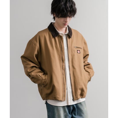 ワークジャケット ダックジャケット ブルゾン メンズ レディース カバーオール オーバーサイズ 中綿キルティング  RED KAP レッドキャップ 16545 （カーキ）｜詳細画像