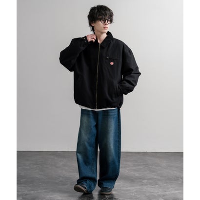 ワークジャケット ダックジャケット ブルゾン メンズ レディース カバーオール オーバーサイズ 中綿キルティング  RED KAP レッドキャップ 16545 （ベージュ）｜詳細画像