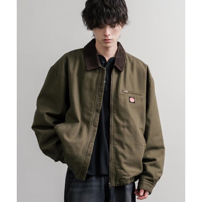 ワークジャケット ダックジャケット ブルゾン メンズ レディース カバーオール オーバーサイズ 中綿キルティング  RED KAP レッドキャップ 16545 （ベージュ）｜詳細画像