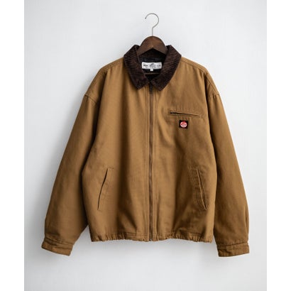ワークジャケット ダックジャケット ブルゾン メンズ レディース カバーオール オーバーサイズ 中綿キルティング  RED KAP レッドキャップ 16545 （ベージュ）｜詳細画像