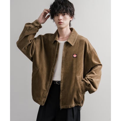 コーデュロイジャケット ワークジャケット ブルゾン メンズ レディース 襟付き オーバーサイズ スイングトップ RED KAP レッドキャップ 16506 （ブラウン）｜詳細画像