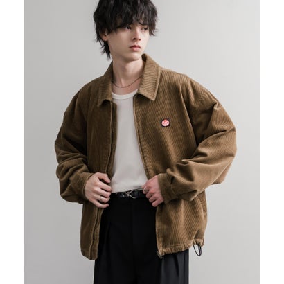 コーデュロイジャケット ワークジャケット ブルゾン メンズ レディース 襟付き オーバーサイズ スイングトップ RED KAP レッドキャップ 16506 （カーキ）｜詳細画像