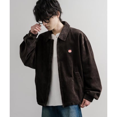 コーデュロイジャケット ワークジャケット ブルゾン メンズ レディース 襟付き オーバーサイズ スイングトップ RED KAP レッドキャップ 16506 （ブラック）｜詳細画像