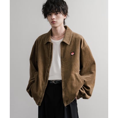 コーデュロイジャケット ワークジャケット ブルゾン メンズ レディース 襟付き オーバーサイズ スイングトップ RED KAP レッドキャップ 16506 （ブラック）｜詳細画像