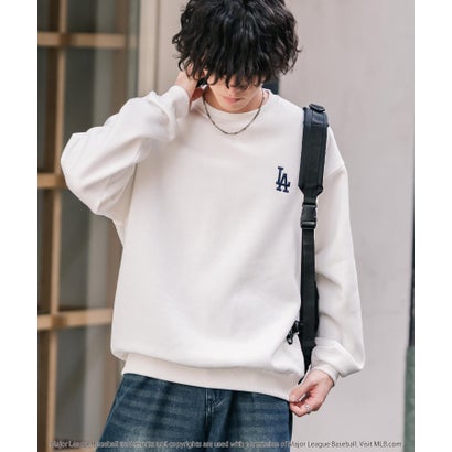 ロッキーモンロー Rocky Monroe MLB メジャーリーグベースボール スウェット 裏起毛 長袖 メンズ レディース トレーナー NYY LAD SD プルオーバー クルーネック 16319 （ブラック(NY)）｜詳細画像