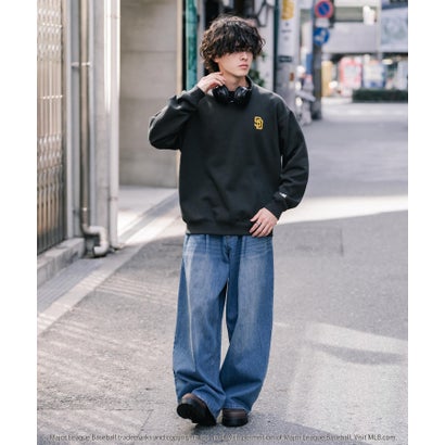ロッキーモンロー Rocky Monroe MLB メジャーリーグベースボール スウェット 裏起毛 長袖 メンズ レディース トレーナー NYY LAD SD プルオーバー クルーネック 16319 （ホワイト(LA)）｜詳細画像