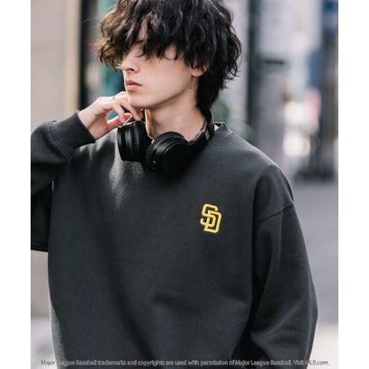 ロッキーモンロー Rocky Monroe MLB メジャーリーグベースボール スウェット 裏起毛 長袖 メンズ レディース トレーナー NYY LAD SD プルオーバー クルーネック 16319 （ホワイト(LA)）｜詳細画像