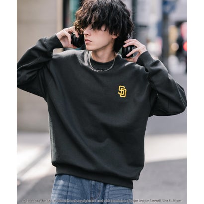 ロッキーモンロー Rocky Monroe MLB メジャーリーグベースボール スウェット 裏起毛 長袖 メンズ レディース トレーナー NYY LAD SD プルオーバー クルーネック 16319 （チャコール(SD)）｜詳細画像