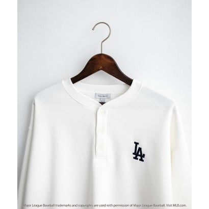 ロッキーモンロー Rocky Monroe MLB メジャーリーグベースボール スウェット ヘンリーネック 裏起毛 長袖 メンズ レディース トレーナー NYY LAD SD プルオーバー 16320 （ネイビー(NY)）｜詳細画像