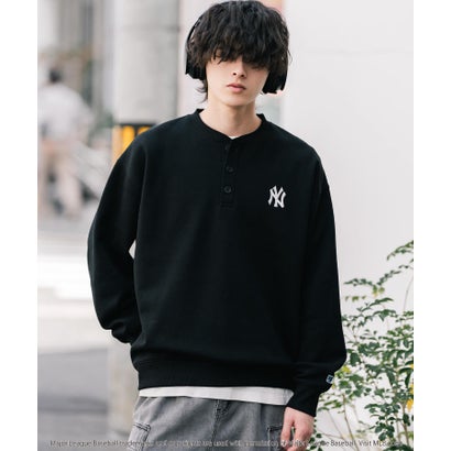 ロッキーモンロー Rocky Monroe MLB メジャーリーグベースボール スウェット ヘンリーネック 裏起毛 長袖 メンズ レディース トレーナー NYY LAD SD プルオーバー 16320 （チャコール(SD)）｜詳細画像