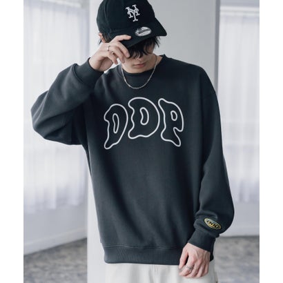 ロッキーモンロー Rocky Monroe ddp ディーディーピー トレーナー バックプリント メンズ レディース スウェット 裏起毛 長袖 グラフィック ロゴ刺繍 オーバーサイズ あったか 16247 （B.ブラック）｜詳細画像