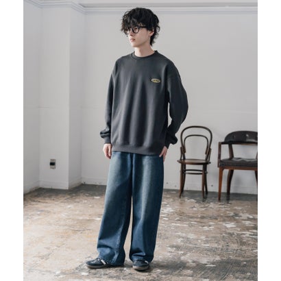 ロッキーモンロー Rocky Monroe ddp ディーディーピー トレーナー バックプリント メンズ レディース スウェット 裏起毛 長袖 グラフィック ロゴ刺繍 オーバーサイズ あったか 16247 （B.ブラック）｜詳細画像