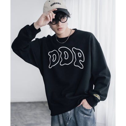 ロッキーモンロー Rocky Monroe ddp ディーディーピー トレーナー バックプリント メンズ レディース スウェット 裏起毛 長袖 グラフィック ロゴ刺繍 オーバーサイズ あったか 16247 （B.ブラック）｜詳細画像