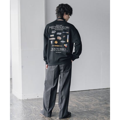 ロッキーモンロー Rocky Monroe ddp ディーディーピー トレーナー バックプリント メンズ レディース スウェット 裏起毛 長袖 グラフィック ロゴ刺繍 オーバーサイズ あったか 16247 （A.ホワイト）｜詳細画像