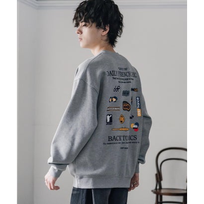 ロッキーモンロー Rocky Monroe ddp ディーディーピー トレーナー バックプリント メンズ レディース スウェット 裏起毛 長袖 グラフィック ロゴ刺繍 オーバーサイズ あったか 16247 （A.ホワイト）｜詳細画像