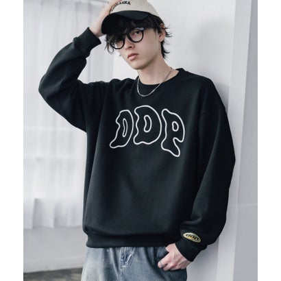 ロッキーモンロー Rocky Monroe ddp ディーディーピー トレーナー バックプリント メンズ レディース スウェット 裏起毛 長袖 グラフィック ロゴ刺繍 オーバーサイズ あったか 16247 （B.チャコール）｜詳細画像