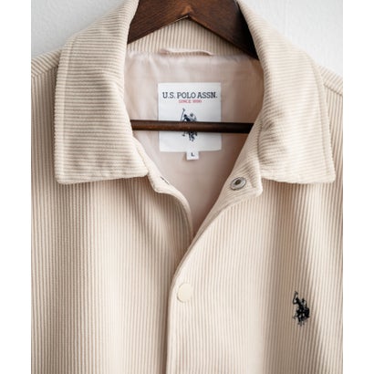 U.S. POLO ASSN. ユーエスポロアッスン コーチジャケット ブルゾン コーデュロイ ライトアウター メンズ レディース オーバーサイズ 16570 （22.ベージュ）｜詳細画像