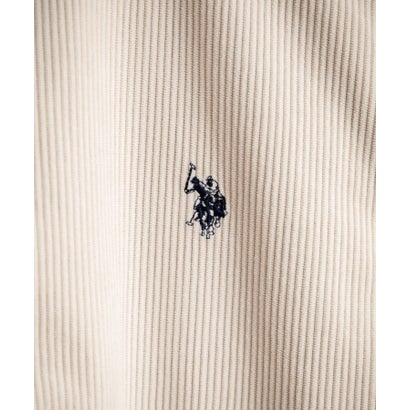 U.S. POLO ASSN. ユーエスポロアッスン コーチジャケット ブルゾン コーデュロイ ライトアウター メンズ レディース オーバーサイズ 16570 （11.アイボリー）｜詳細画像