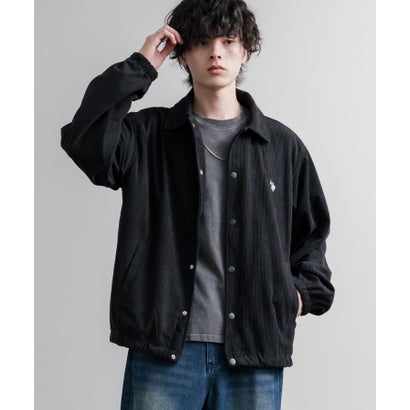 U.S. POLO ASSN. ユーエスポロアッスン コーチジャケット ブルゾン コーデュロイ ライトアウター メンズ レディース オーバーサイズ 16570 （19.ブラック）｜詳細画像