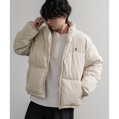 U.S. POLO ASSN. ユーエスポロアッスン ブルゾン コーデュロイ 中綿ジャケット メンズ レディース アウター ショート丈 16593 （11.アイボリー）｜詳細画像