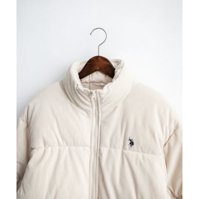 U.S. POLO ASSN. ユーエスポロアッスン ブルゾン コーデュロイ 中綿ジャケット メンズ レディース アウター ショート丈 16593 （11.アイボリー）｜詳細画像