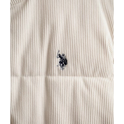 U.S. POLO ASSN. ユーエスポロアッスン ブルゾン コーデュロイ 中綿ジャケット メンズ レディース アウター ショート丈 16593 （19.ブラック）｜詳細画像