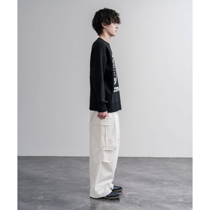 ニット セーター 長袖 メンズ レディース ゆるニット ダブルジャガード ロゴ オーバーサイズ ルーズ ゆったり リラックス カジュアル CONVERSE 16560 （29.グレー）｜詳細画像