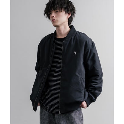 U.S. POLO ASSN. ユーエスポロアッスン ブルゾン MA-1 フライトジャケット メンズ レディース アウター 中綿 ピーチスキン オーバーサイズ 16569 （25.L.ブラウン）｜詳細画像