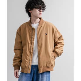 U.S. POLO ASSN. ユーエスポロアッスン ブルゾン MA-1 フライトジャケット メンズ レディース アウター 中綿 ピーチスキン オーバーサイズ 16569 （25.L.ブラウン）