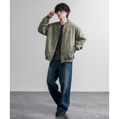 U.S. POLO ASSN. ユーエスポロアッスン ブルゾン MA-1 フライトジャケット メンズ レディース アウター 中綿 ピーチスキン オーバーサイズ 16569 （79.カーキ）｜詳細画像