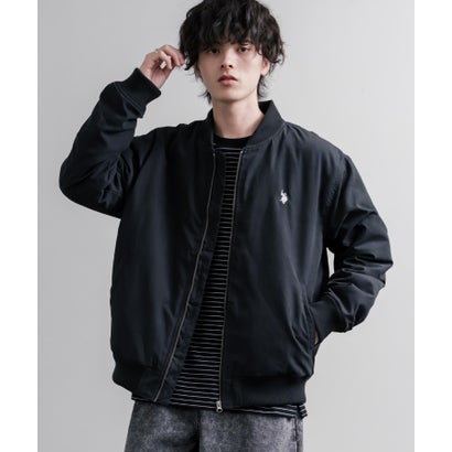 U.S. POLO ASSN. ユーエスポロアッスン ブルゾン MA-1 フライトジャケット メンズ レディース アウター 中綿 ピーチスキン オーバーサイズ 16569 （79.カーキ）｜詳細画像