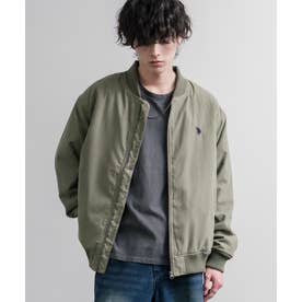U.S. POLO ASSN. ユーエスポロアッスン ブルゾン MA-1 フライトジャケット メンズ レディース アウター 中綿 ピーチスキン オーバーサイズ 16569 （79.カーキ）
