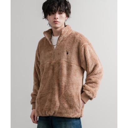 U.S. POLO ASSN. ユーエスポロアッスン ボアフリース プルオーバー ハーフジップ メンズ レディース ダブルフェイス 長袖 16582 （11.アイボリー）｜詳細画像