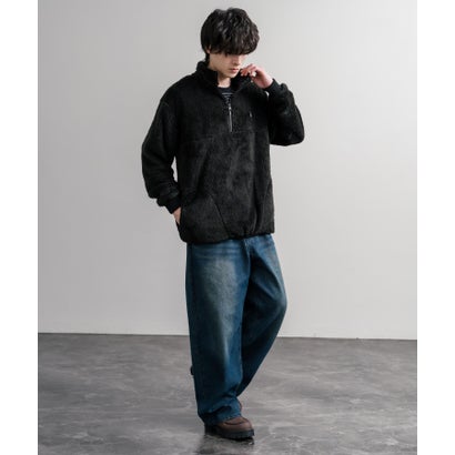 U.S. POLO ASSN. ユーエスポロアッスン ボアフリース プルオーバー ハーフジップ メンズ レディース ダブルフェイス 長袖 16582 （22.ベージュ）｜詳細画像