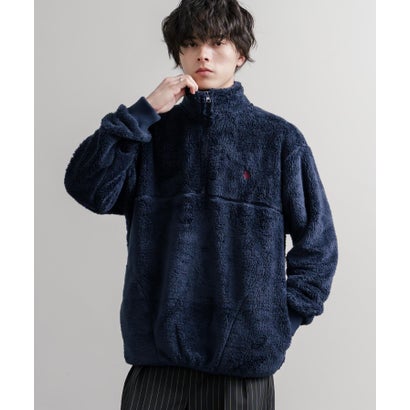 U.S. POLO ASSN. ユーエスポロアッスン ボアフリース プルオーバー ハーフジップ メンズ レディース ダブルフェイス 長袖 16582 （22.ベージュ）｜詳細画像