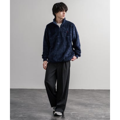 U.S. POLO ASSN. ユーエスポロアッスン ボアフリース プルオーバー ハーフジップ メンズ レディース ダブルフェイス 長袖 16582 （22.ベージュ）｜詳細画像