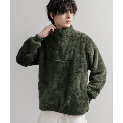 U.S. POLO ASSN. ユーエスポロアッスン ボアフリース プルオーバー ハーフジップ メンズ レディース ダブルフェイス 長袖 16582 （19.ブラック）｜詳細画像