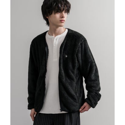 ロッキーモンロー Rocky Monroe U.S. POLO ASSN. ユーエスポロアッスン ボアジャケット カーディガン ノーカラー フリース メンズ レディース ダブルフェイス 16583 （61.ネイビー）｜詳細画像