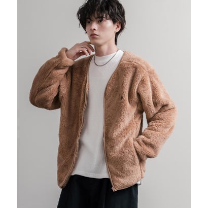 ロッキーモンロー Rocky Monroe U.S. POLO ASSN. ユーエスポロアッスン ボアジャケット カーディガン ノーカラー フリース メンズ レディース ダブルフェイス 16583 （61.ネイビー）｜詳細画像