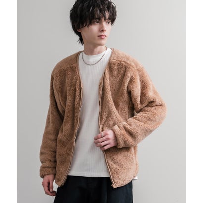 ロッキーモンロー Rocky Monroe U.S. POLO ASSN. ユーエスポロアッスン ボアジャケット カーディガン ノーカラー フリース メンズ レディース ダブルフェイス 16583 （61.ネイビー）｜詳細画像