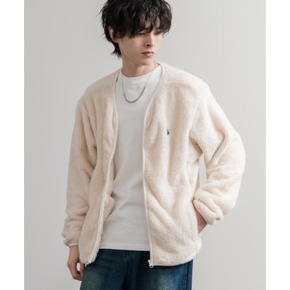 ロッキーモンロー Rocky Monroe U.S. POLO ASSN. ユーエスポロアッスン ボアジャケット カーディガン ノーカラー フリース メンズ レディース ダブルフェイス 16583 （61.ネイビー）｜詳細画像