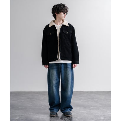 ロッキーモンロー Rocky Monroe ランチジャケット ランチコート ブルゾン アウター メンズ レディース コーデュロイ 裏ボア KRIFF MAYER クリフメイヤー 2625104 16623 （19.ブラック）｜詳細画像