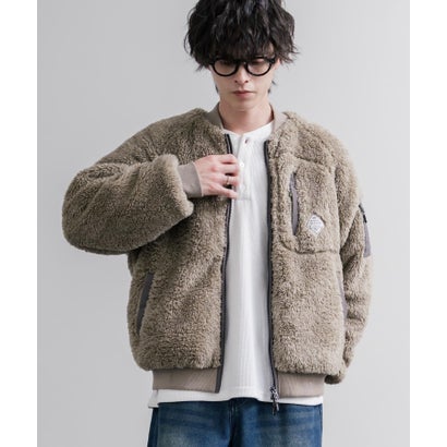 ボアジャケット ブルゾン MA-1 フライトジャケット シャギーボア メンズ レディース アウター 短丈 KRIFF MAYER 2614401 16628 （15.グレー）｜詳細画像